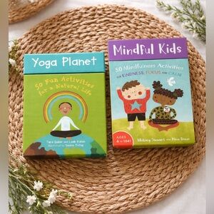 Barefoot Books Yoga Activity Cards for Kids & Mindful Kids Activity Card Set